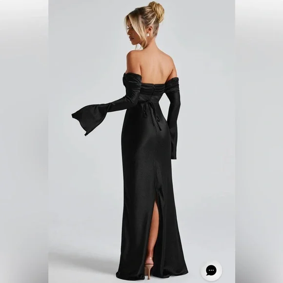 NWT Babyboo SELENE MAXI DRESS - BLACK - Picture 2 of 6